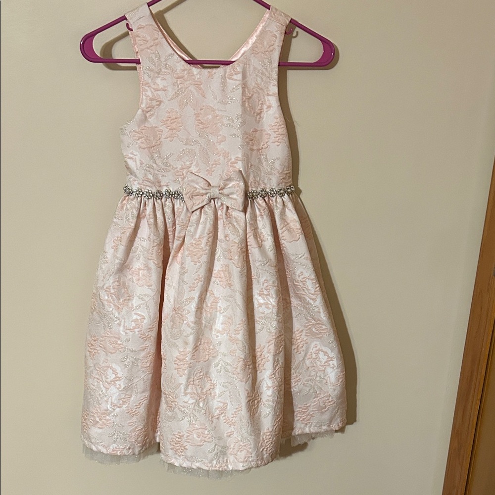 American Princess Peach Floral Dress with Bow 8